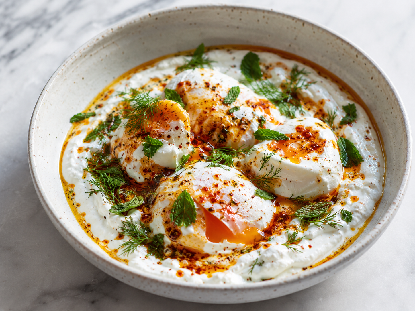 Turkish Eggs with Garlicky Yoghurt & Aleppo Butter