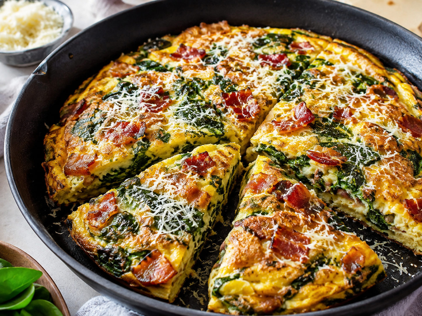 Spinach, Pancetta & Parmesan Frittata